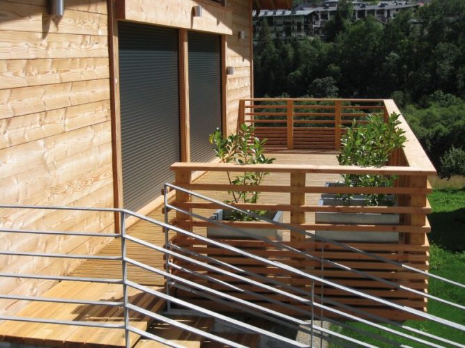 Balcon en bois